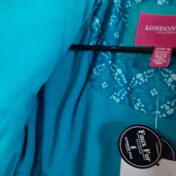 NWT, LONDON FOG, Girl's Large, Faux Fur, Hooded Puffer